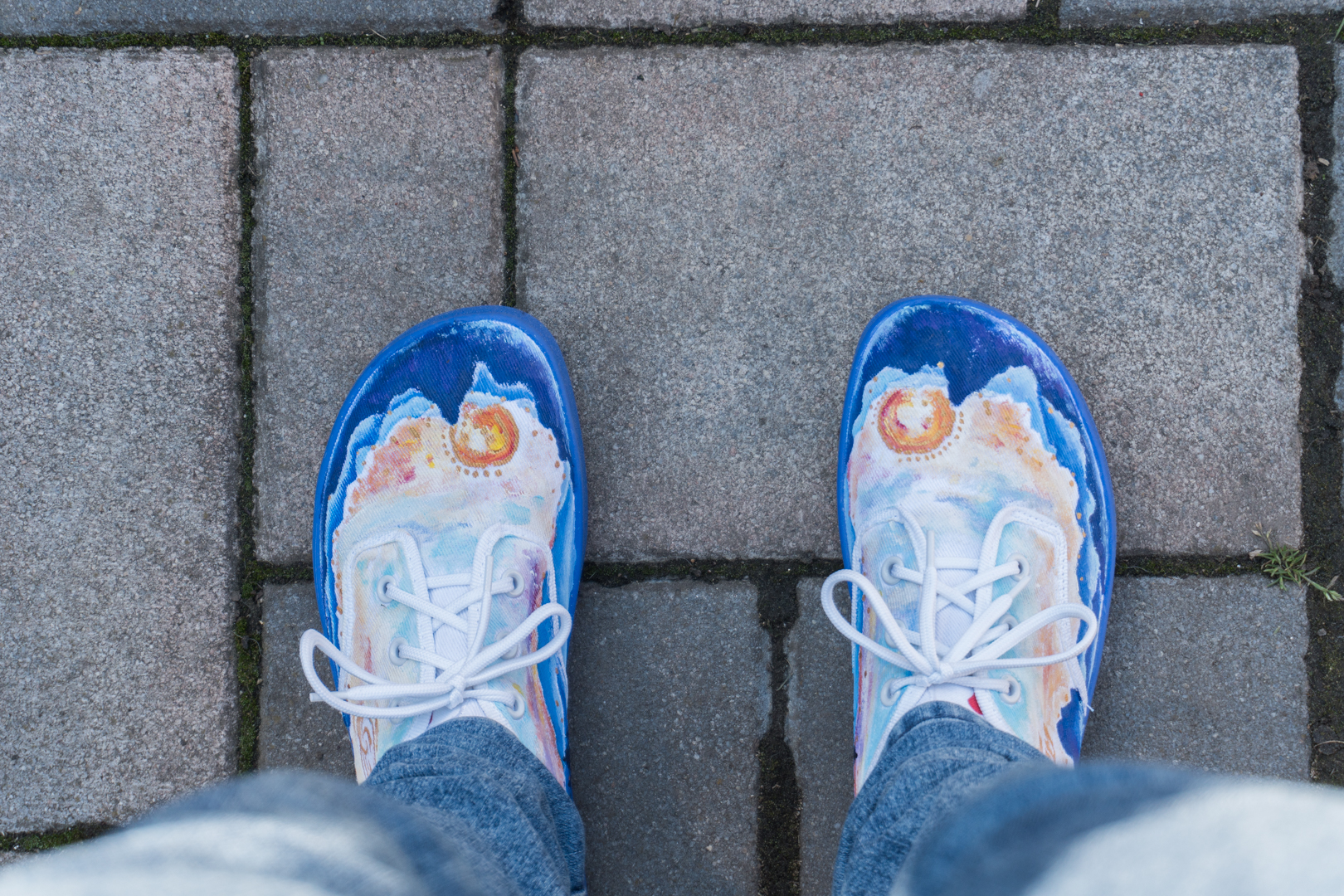 Maľované topánky - barefoot